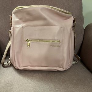 Fawn design the original pink rose backpack diaper bag